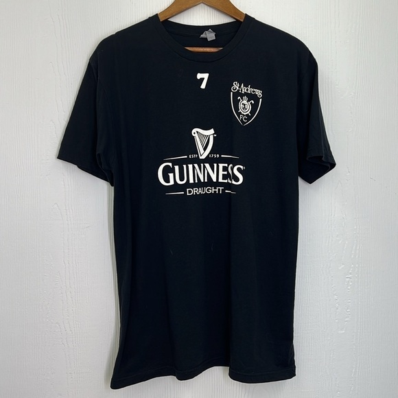 Next Level - Guinness St Andrew’s Tavern Graphic Black And White T Shirt Large - Picture 6 of 10